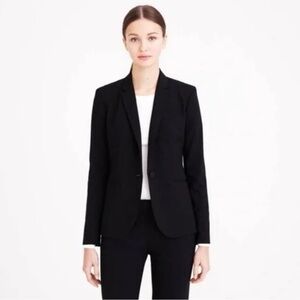 J. Crew Black 1035 Super 120’s Blazer Size 6